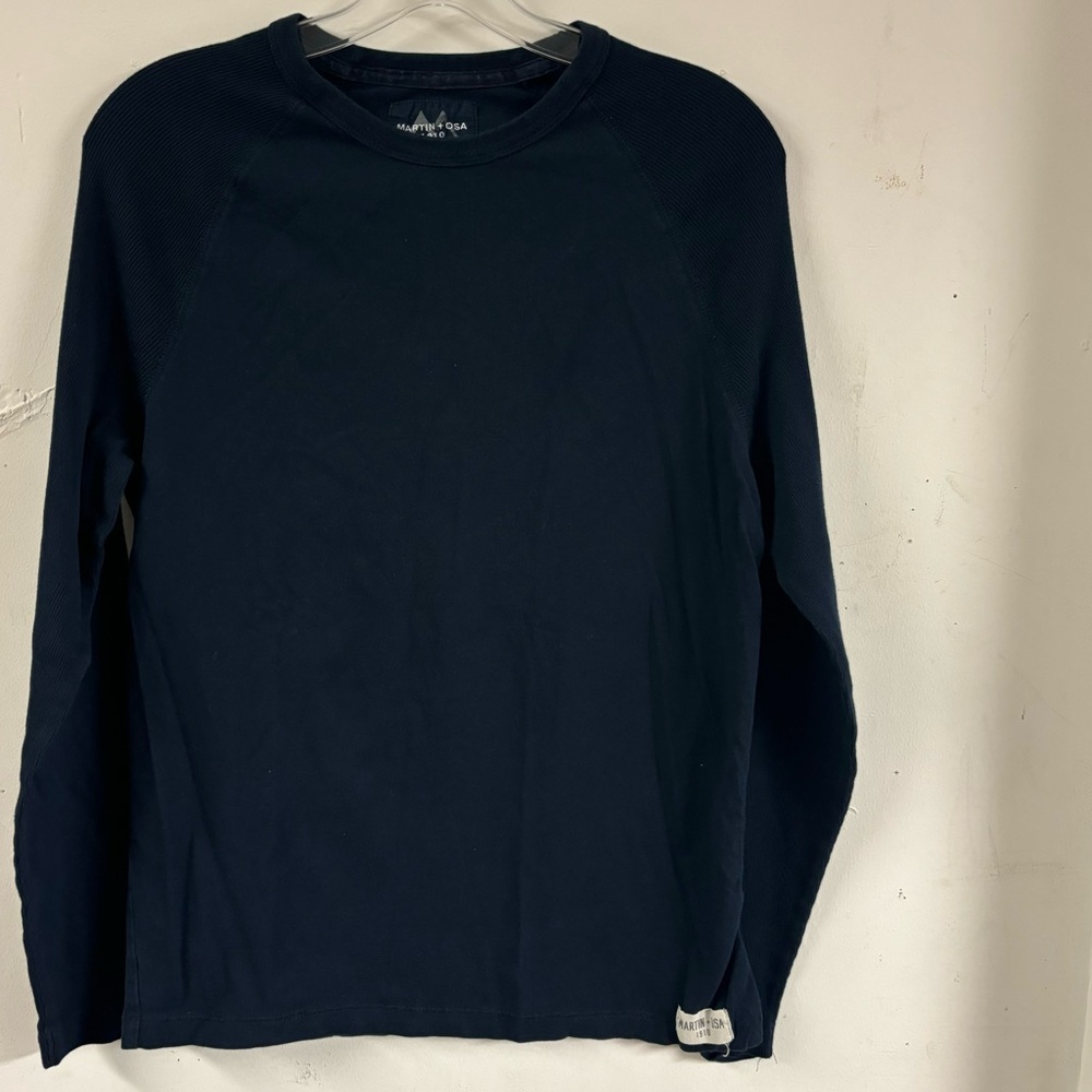 Men’s Martin + Osa Navy Blue Long Raglan sleeve T-shirt size S